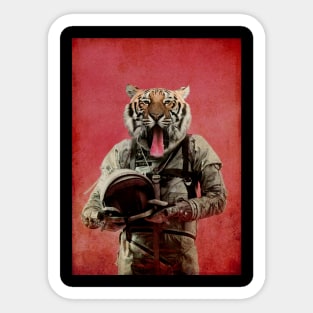 Space tiger Sticker